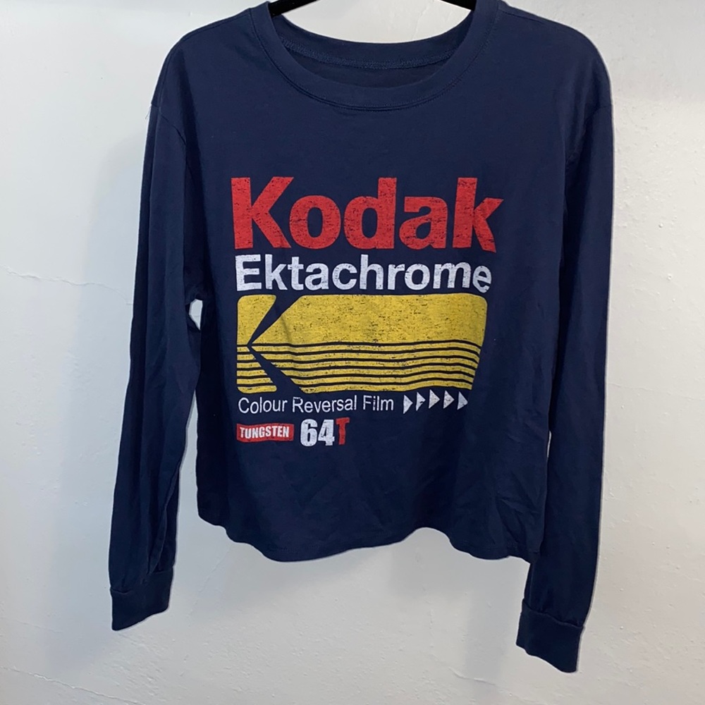 Kodak Ektachrome Film Cropped Long Sleeve  T-shirt